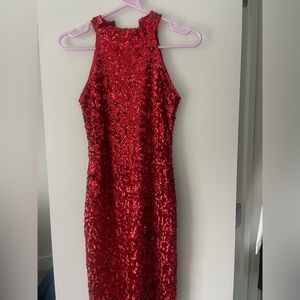 Gorgeous red bodycon dress